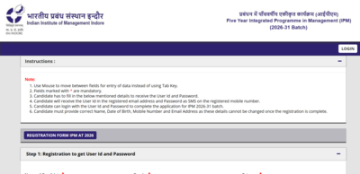 IPMAT registration window 2026 closing today: Check direct link to apply here