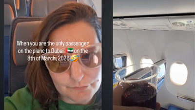 Dubai Flight Experience: Amid travel disruptions, this woman finds herself the only passenger on Dubai flight, calls it a ‘private jet’ experience |