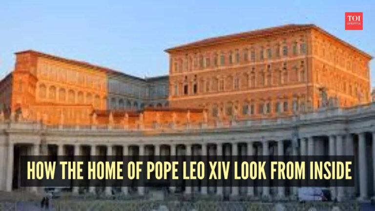 How does the home of Pope Leo XIV , the Apostolic Palace look from inside