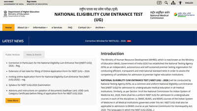 Neet: NTA to close NEET UG 2026 application correction window today at 11:50 PM: Edit details here