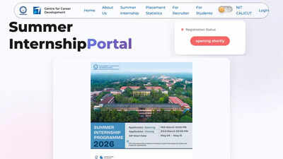 Nitc Sip 2026: NIT Calicut opens applications for Summer Internship Programme 2026 with 60 and 30 day options for UG and PG students; check details here