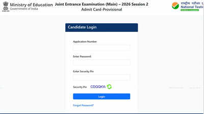 Jee Main Admit Card Out: JEE Main session 2 admit card released for April 2026 exams on jeemain.nta.nic.in; download hall ticket here