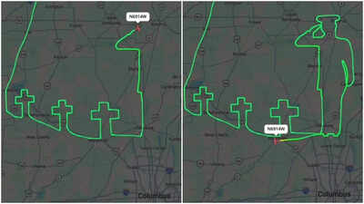 Watch: Pilot draws sky tribute for three Ohio guardsmen killed in refuelling plane crash in Iraq
