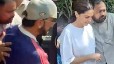 Deepika Padukone has a ‘proud wife’ smile as fans mob Ranveer Singh post ‘Dhurandhar 2’ success, couple steps out for a lunch date – VIDEO |