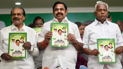 AIADMK manifesto for Tamil Nadu election 2026: Party promises free refrigerators, LPG cylinders and many more | Chennai News