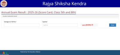 Rsk Mp Board Class 5 Result 2026: RSK MP Board Class 5, 8 result 2026 released at rskmp.in: Check your scores here