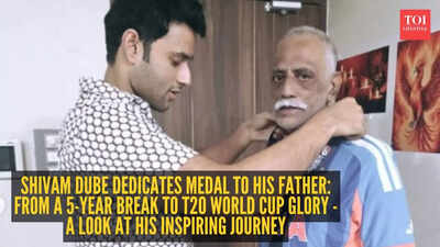 Shivam Dube dedicates medal to his father: From a 5-year break to T20 World Cup glory – A look at his inspiring journey |