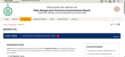 WBJEEB JENPAS UG 2026 registration begins at wbjeeb.nic.in: Direct link to apply here