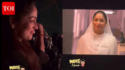 Yami Gautam watches ‘Dhurandhar: The Revenge’ in theatres as it crosses Rs 1,100 crore; blushes as her scene plays on big screen﻿ – WATCH﻿﻿ |