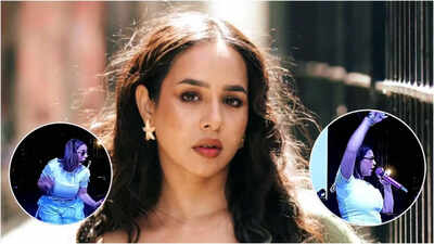 Punjabi singer Sunanda Sharma cancels show after frightening stage invasion at Ghaziabad; fan taken into police custody | Punjabi Movie News