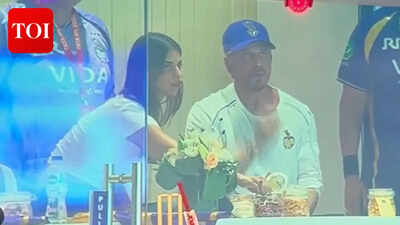 Shah Rukh Khan attends KKR vs PBKS IPL match with Suhana Khan at Eden Gardens; his salt-and-pepper ‘King’ look steals the show |