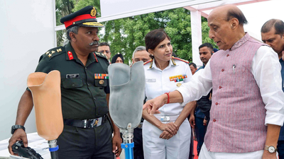 Rajnath lays foundation stones for 3 new centres at R&R, new infra at Base Hospital | India News