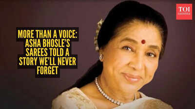 Asha Bhosle: She sang like magic, dressed like poetry: Remembering Asha Bhosle’s timeless saree elegance