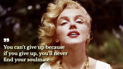 Marilyn Monroe Quotes: Marilyn Monroe’s inspiring love quote: ‘Never give up…’ |