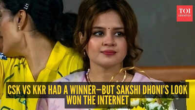 Sakshi Dhoni: CSK vs KKR: Stunning Sakshi Dhoni steals the spotlight in dreamy pink while CSK seals the win