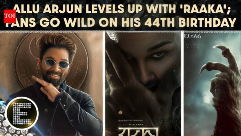 Allu Arjun Turns 44: Fans Celebrate with Excitement as ‘Raaka’ First Look Unveiled |