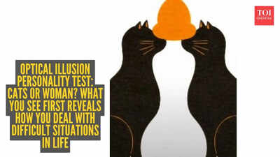 Optical illusion personality test: Cats or woman? What you see first reveals how you deal with difficult situations in life |