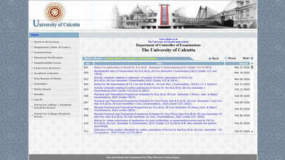 Calcutta University releases UG semester 5 results 2026; BA and BSc marksheets accessible via wbresults.nic.in