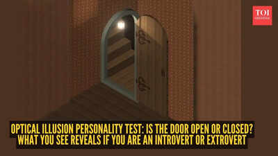 Optical illusion personality test: Is the door open or closed? What you see reveals if you are an introvert or extrovert |