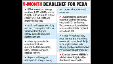 Punjab Msme: Energy audits: Punjab to help 1,875 MSMEs cut costs, power | Chandigarh News