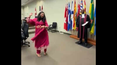 ‘Indians doing everything to escape India’: Woman’s garba move at Canada citizenship ceremony draws flak