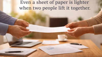Korean proverb of the day: “Even a sheet of paper is lighter when two people lift it together” |