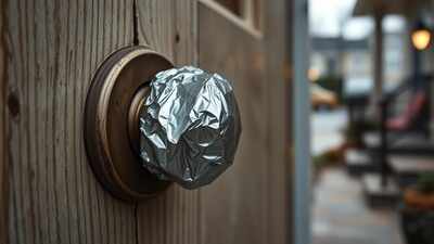 Why wrapping aluminium foil around door handles works as a DIY security trick |