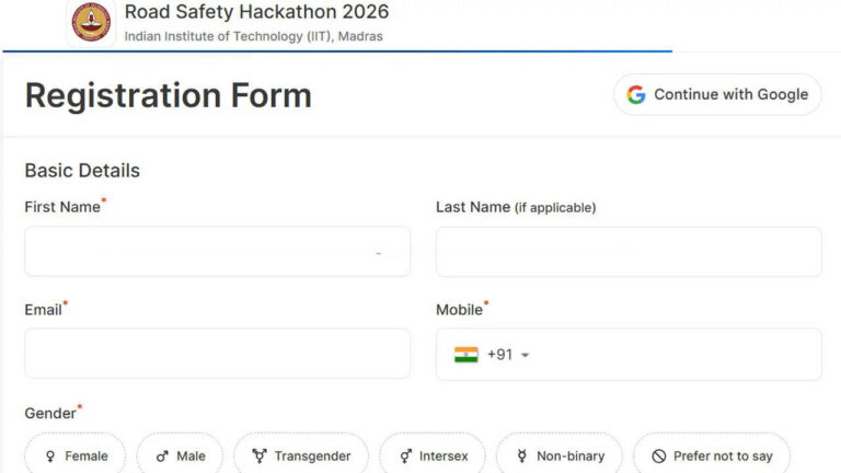 Road Safety Hackathon 2026: IIT Madras launches AI road safety hackathon 2026 for students; check details and participation rules