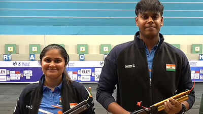 ISSF World Cup: Palak, Mukesh Nelavalli win 10m air pistol mixed team gold with world record | More sports News
