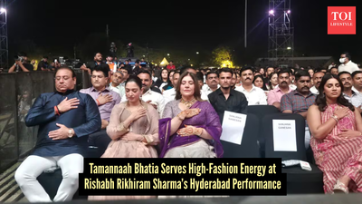 Tamannaah Bhatia just corset-coded the concert scene at Rishabh Rikhiram Sharma’s Hyderabad gig and we’re officially obsessed