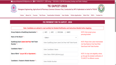 TS EAMCET 2026 registration ends tomorrow at eapcet.tgche.ac.in: Check direct link to apply and key dates here