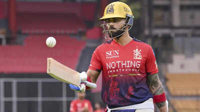 IPL 2026: Injury scare? Virat Kohli trains with strapped knee ahead of RCB vs LSG game | Cricket News